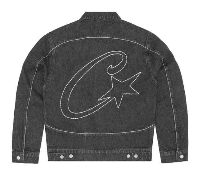 Corteiz C-Star Stitch-Down Denim Jacket 'Black'
