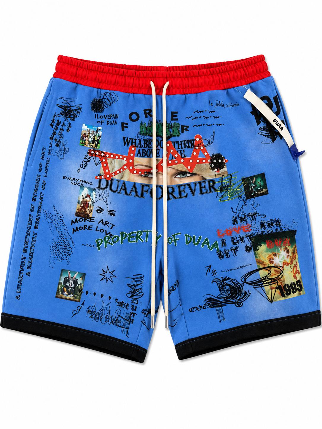 DUAA FOREVER BLUE SHORTS