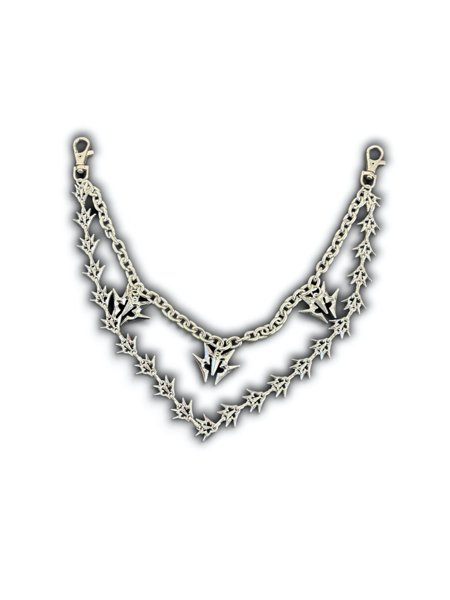 SILVER MELEE WALLET CHAIN