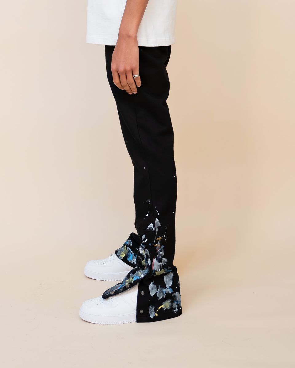 Eptm - paint snapped flared pants
