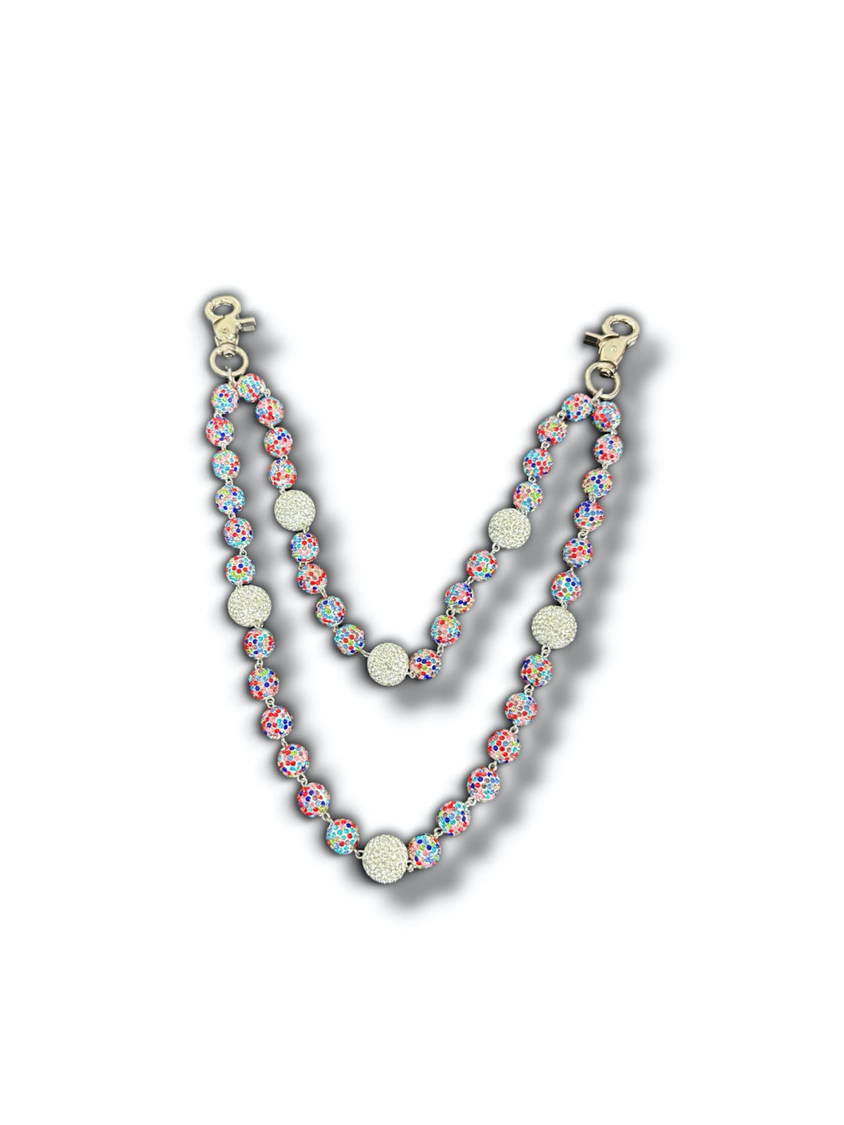 MULTICOLOR RAINBOW ICE WALLET CHAIN