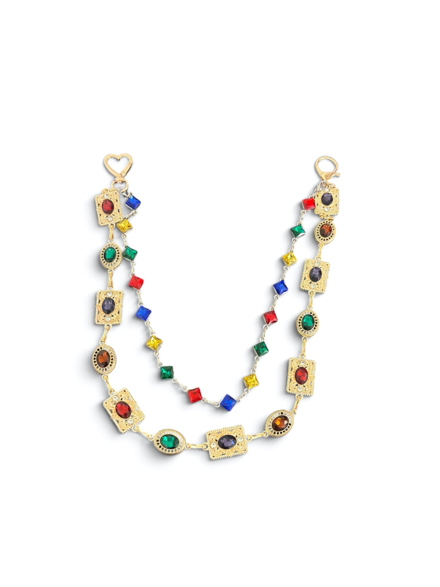 GOLD JEWELED WALLET CHAIN
