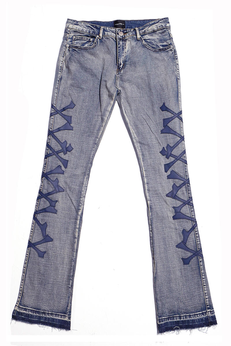 Cooper 9 - 504 xxx patch stack jeans light wash