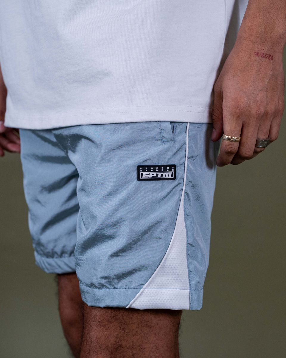 Eptm - sky blue derby shorts