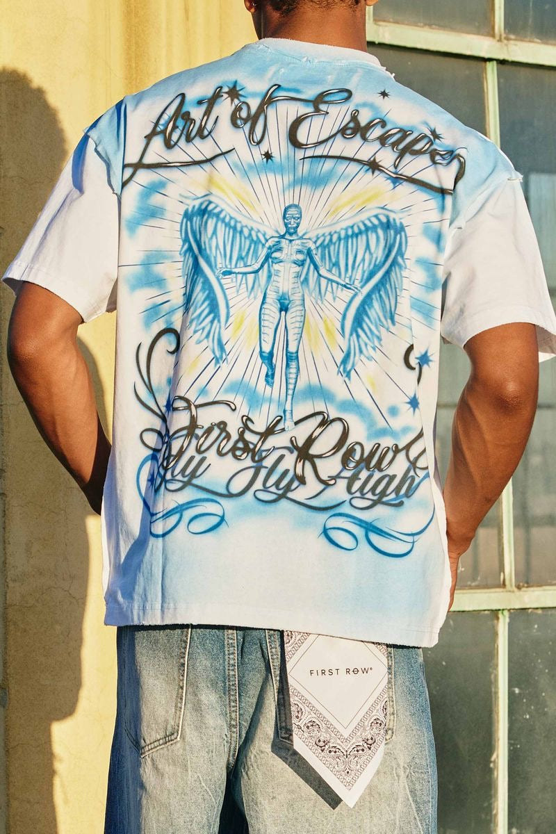 First Row White Graffiti shirt
