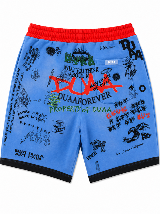DUAA FOREVER BLUE SHORTS