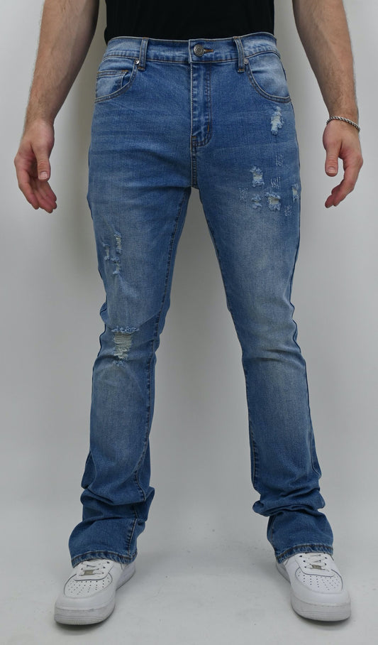 SBO Blue Stacked Jeans