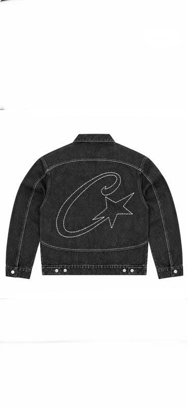 Corteiz C-Star Stitch-Down Denim Jacket 'Black' Copy