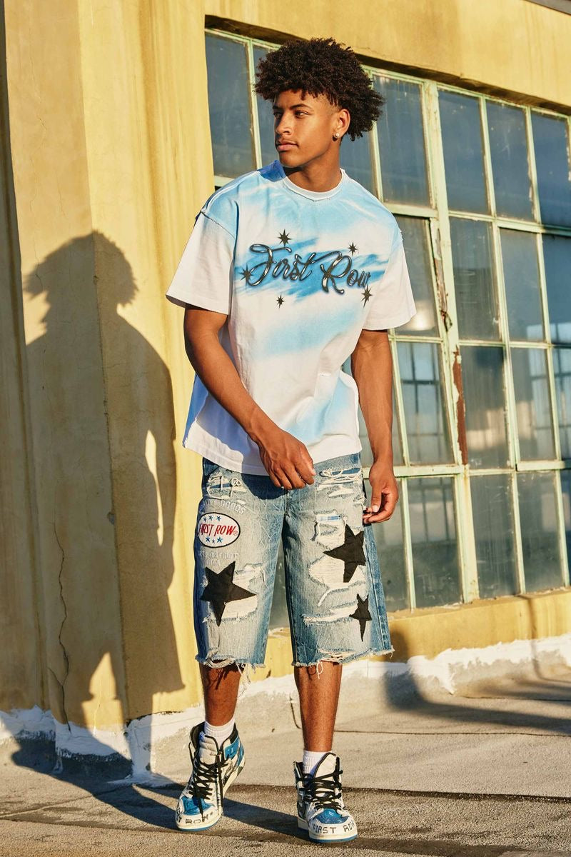 First Row White Graffiti shirt