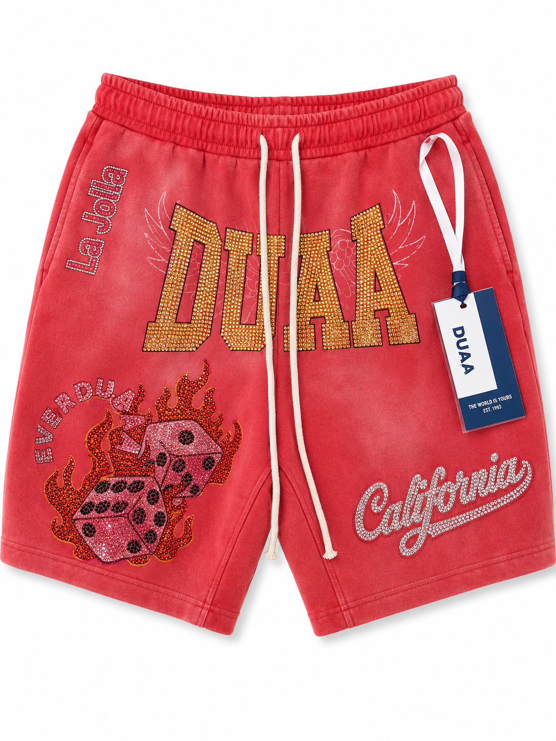 DUAA RED SHORTS