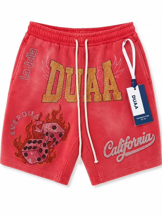 DUAA RED SHORTS