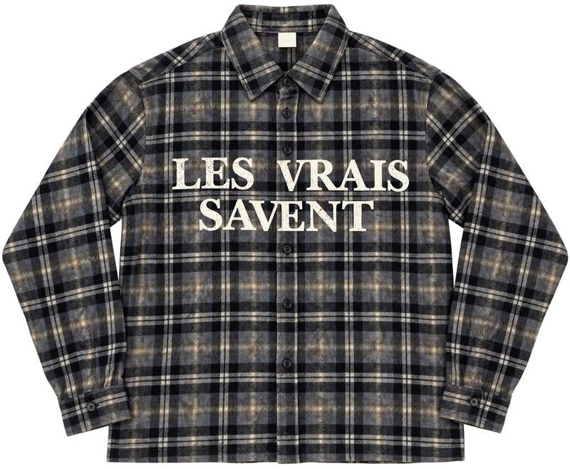 R3BEL DENIM FLANNEL REIGN STATUS REAL ONES
