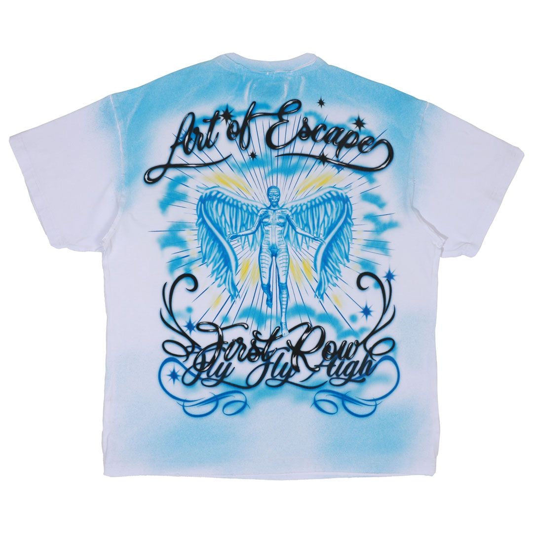 First Row White Graffiti shirt