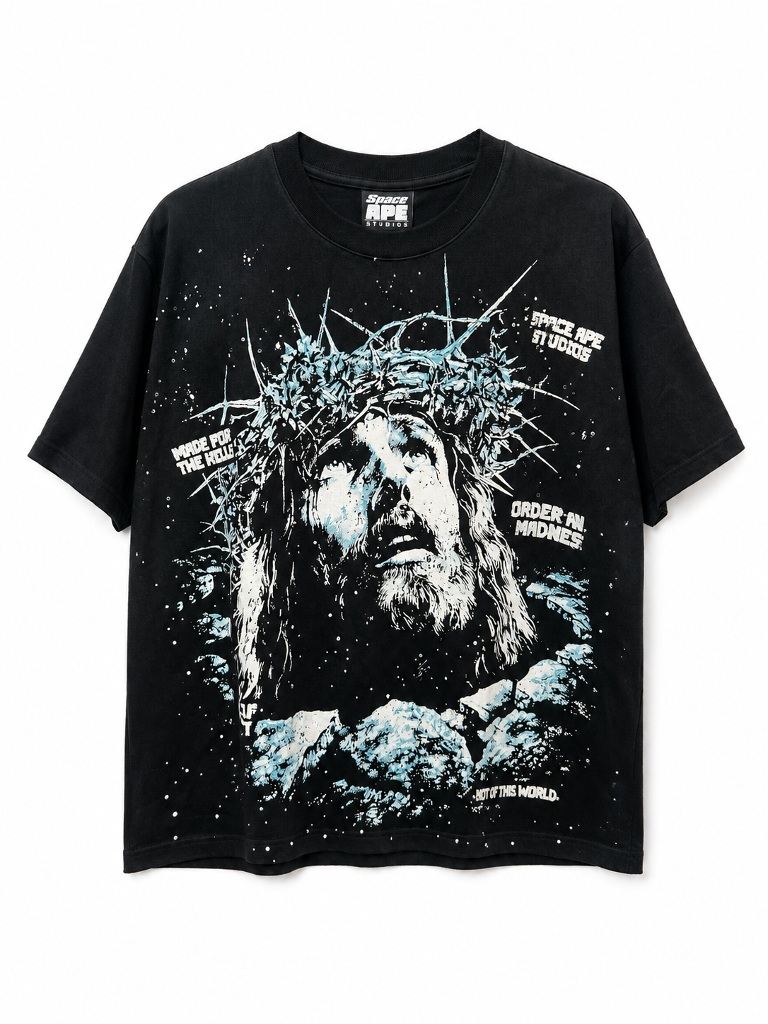 SPACE APE MADNESS RHINESTONE T-SHIRT
