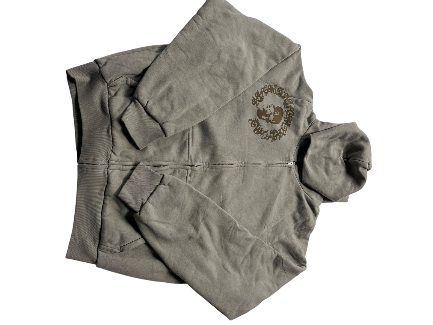 ALCMY "Super Skull" Yeezy Gap Zip Hoodie