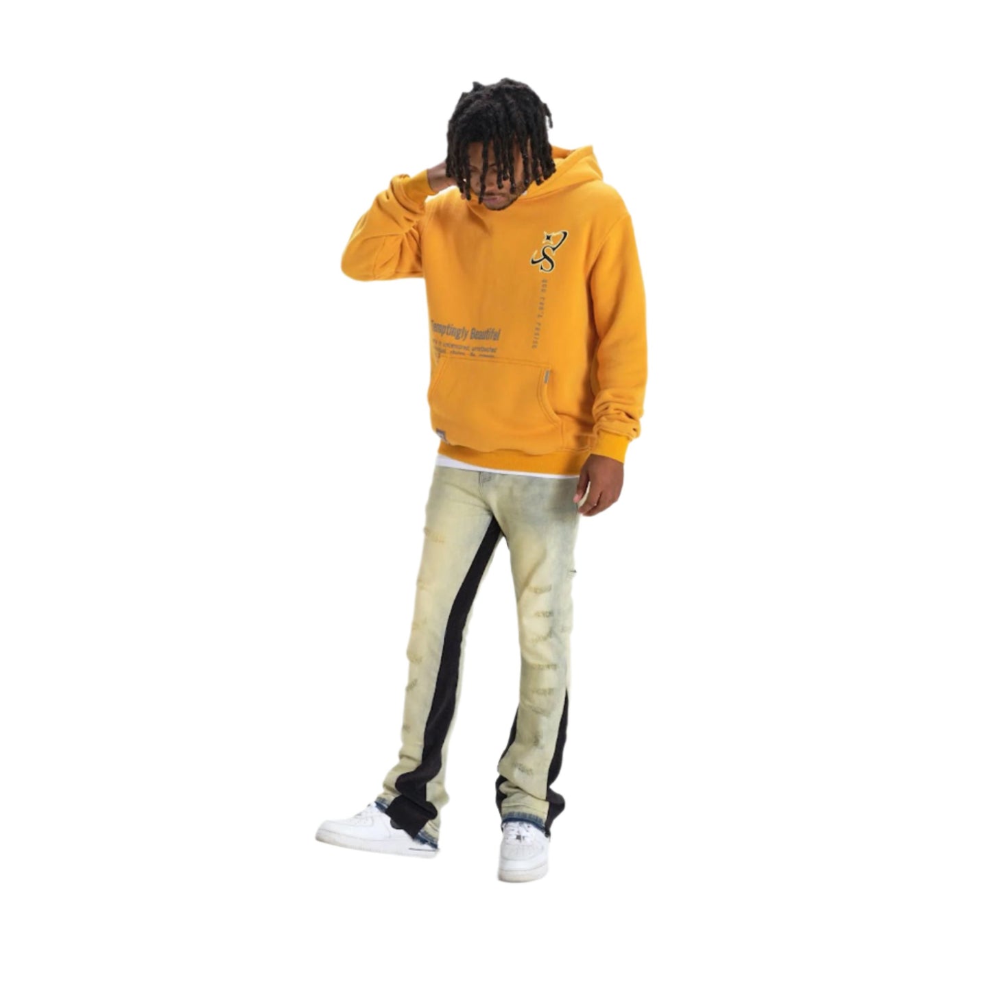 Sugar Hill Ocatavian Stacked Jeans w/black corduroy