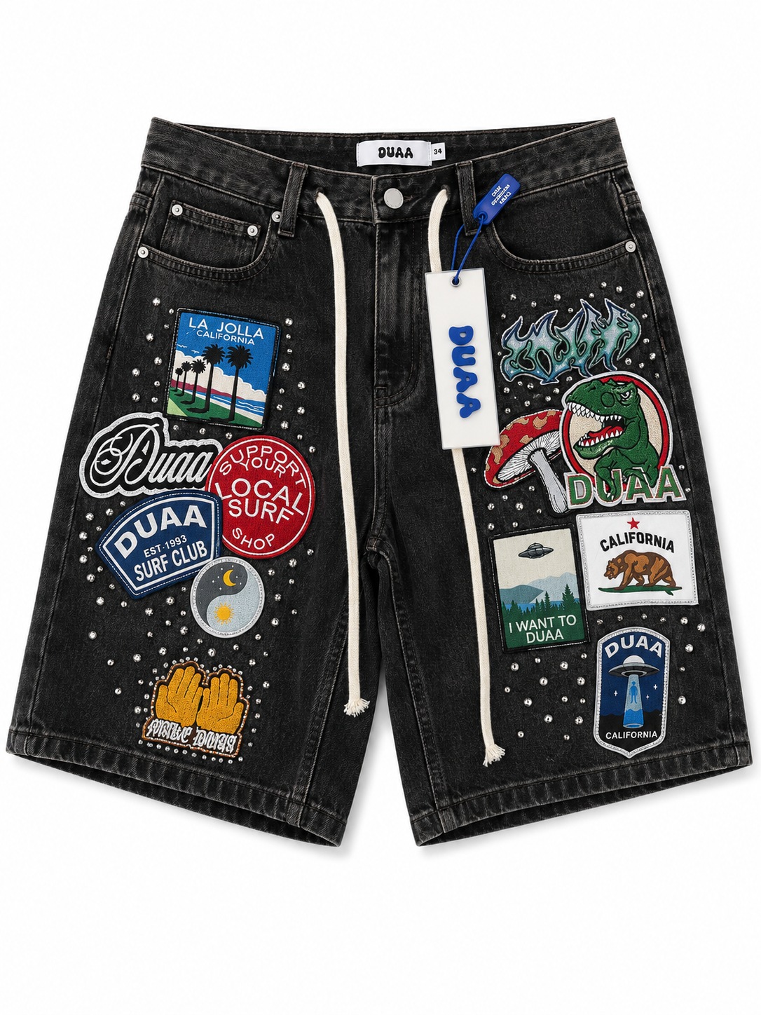 DUAA JEAN SHORTS TAG