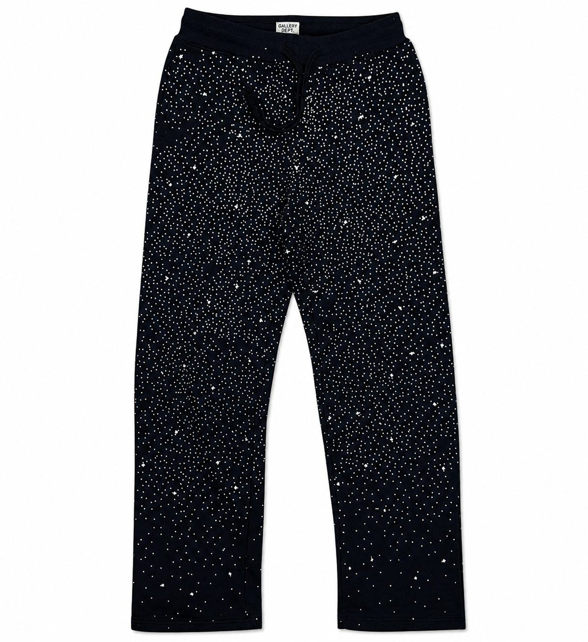 FWRD DENIM CROPPED CRYSTAL FLEECE SWEATPANTS