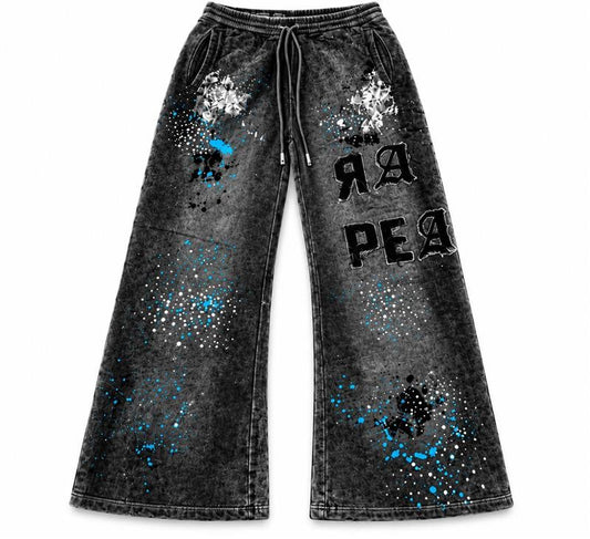 RARE PEACE RHINESTONE SWEATPANTS