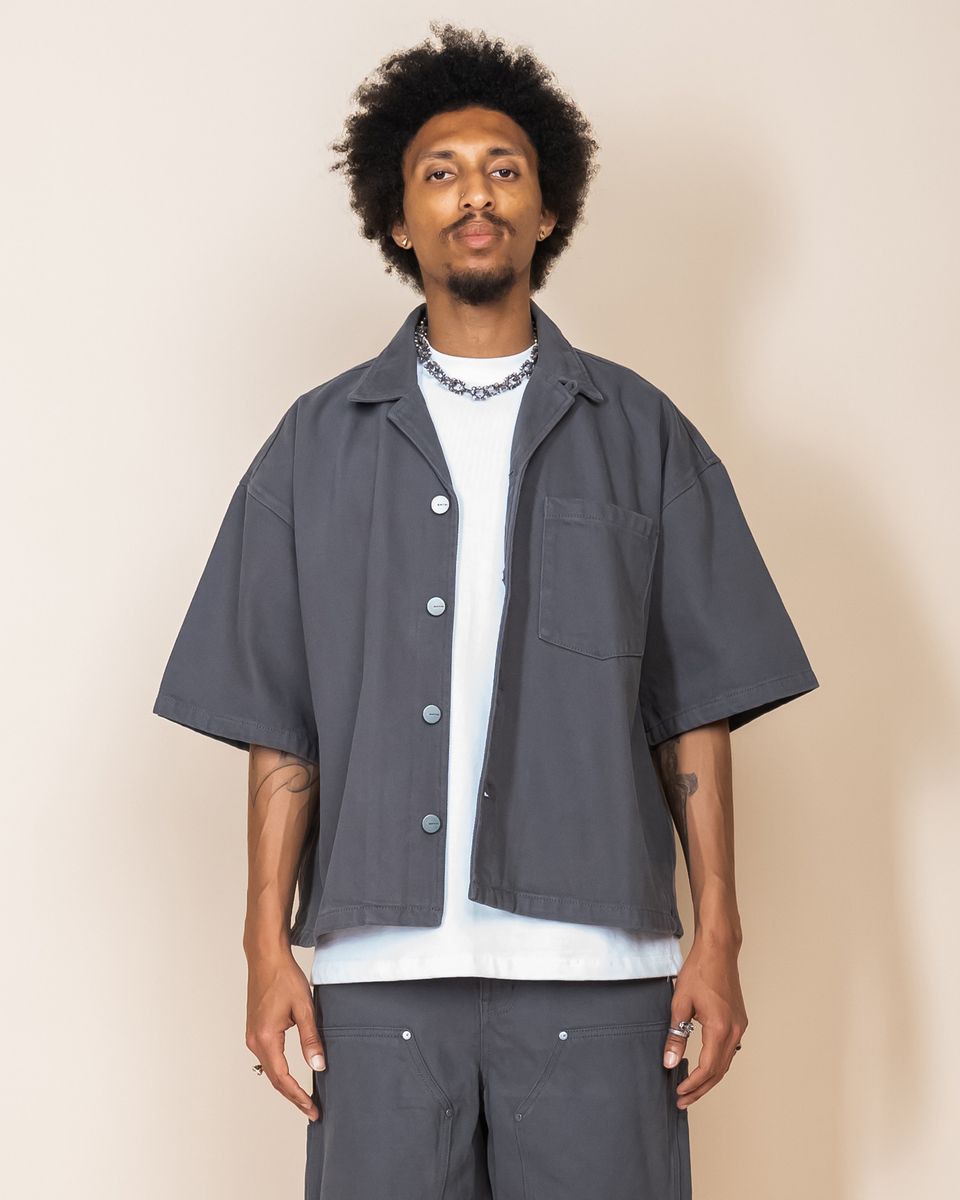 Eptm - grey box twill shirt