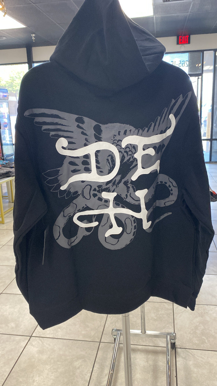 Ed Hardy - black tiger head hoodie