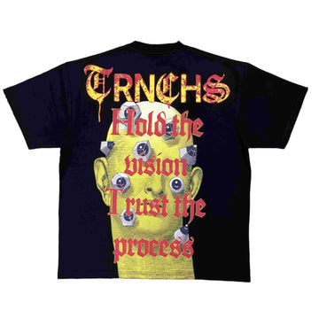 The Trenches - "layers of vision" black tee