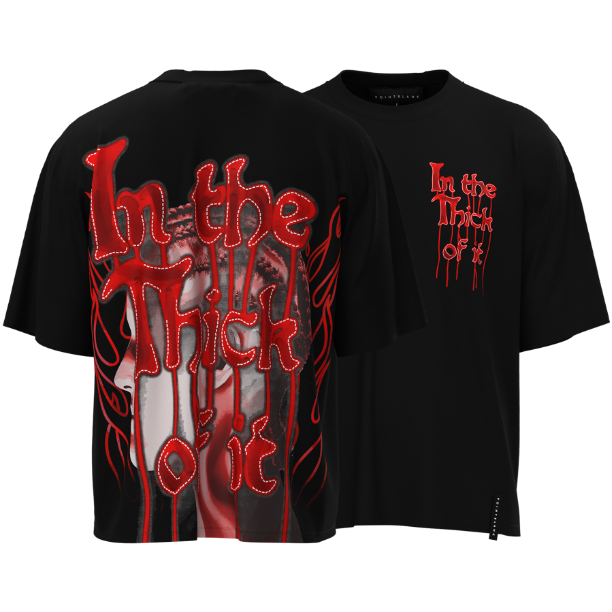 POINT BLANK THICK OF IT RHINESTONE LUXE SHIRT