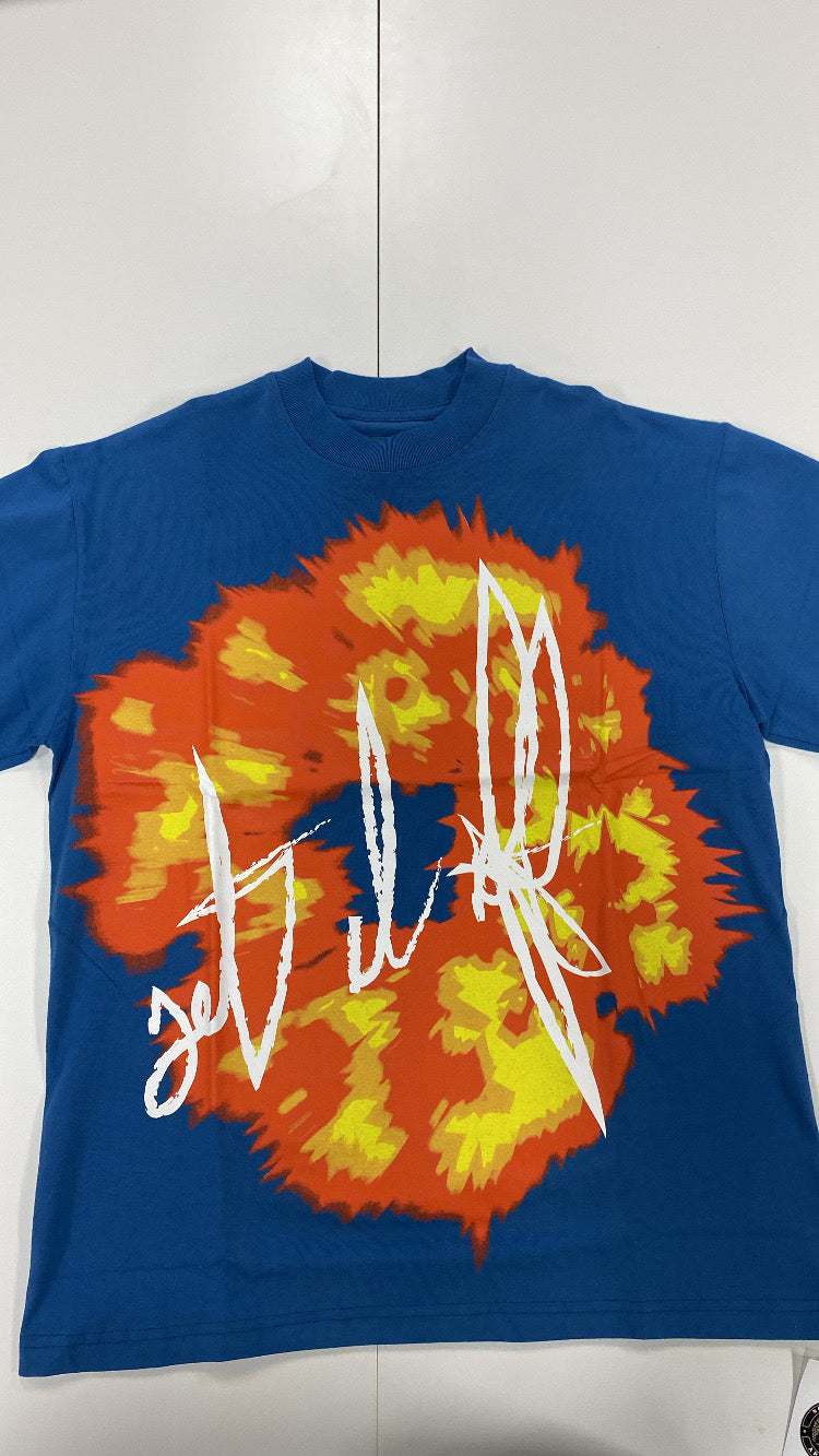 Offsettears - blue fire tee