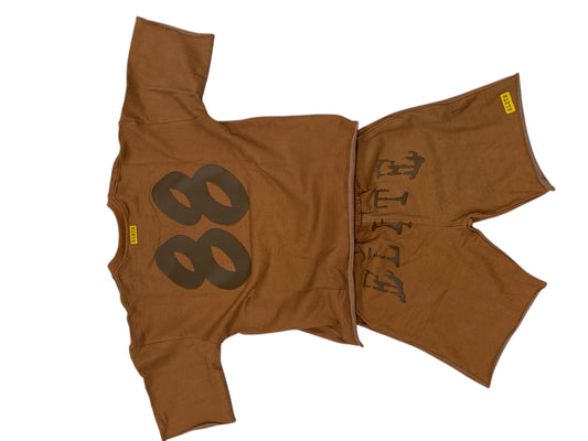 ELITE Brown Heavy Box Tee