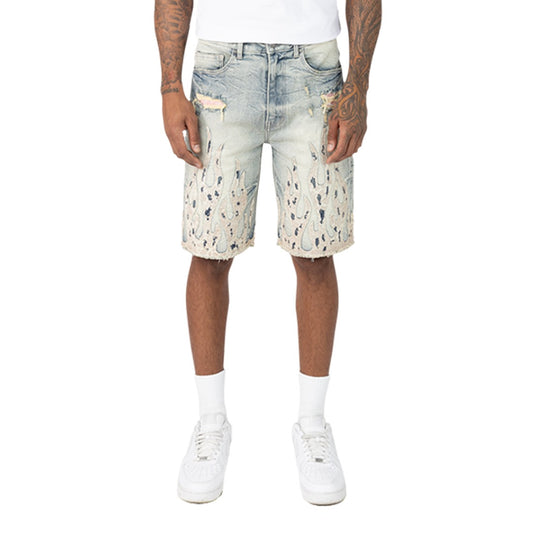 Smoke Rise "Mechanical Blue" Denim Shorts