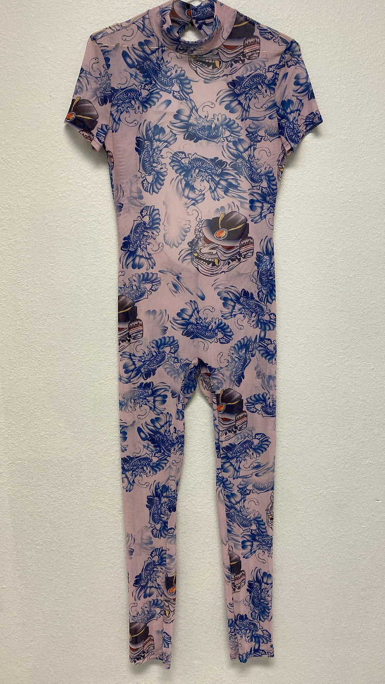 Bodied - tatted jump suit