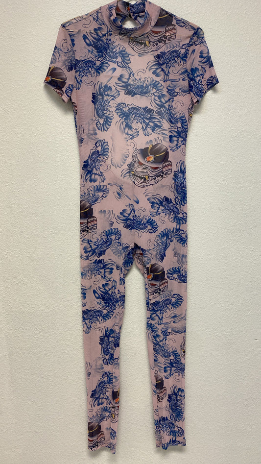 Bodied - tatted jump suit
