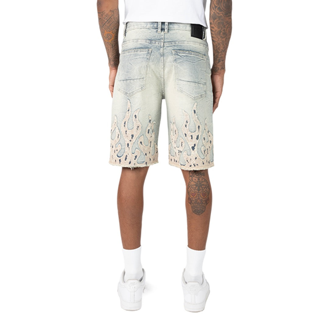 Smoke Rise "Mechanical Blue" Denim Shorts